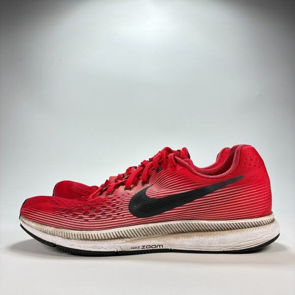 Nike Air Zoom Pegasus 34 Red White Lace Up Running Shoes 880555-602 Mens Size 11 - Picture 4 of 10
